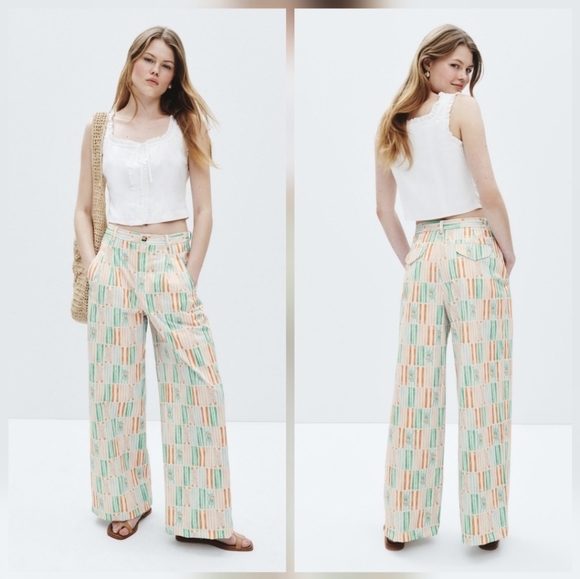 Rachel Antonoff Pants - Rachel Antonoff Rose Pants Cotton Size 10